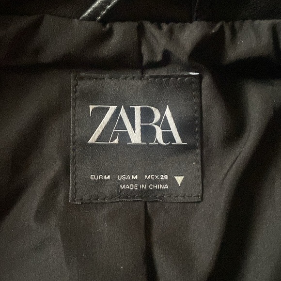 Zara | Cropped Studded Faux Leather Jacket - Picture 9 of 15